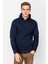 Erkek Lacivert Kapşonlu Sweatshirt 2