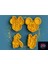 4'lü Mickey Mouse Kurabiye Kalıbı ve Şeker Hamuru Şekillendirici 1