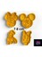 4'lü Mickey Mouse Kurabiye Kalıbı ve Şeker Hamuru Şekillendirici 3