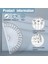 100 Pcs Matematik Prestors Plastik Prestor 180 Derece, Sınıf Için Dökme, Mühendislik Için Set Profractor (Yurt Dışından) 3