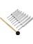 8 Paket 256-512Hz Çelik Toing Fork Set Mallet Titreşim Terapisi Araçları (Yurt Dışından) 2