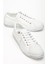Kadın Beyaz Hakiki Deri Delikli Spor Ayakkabı 2