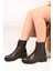 Bağcıksız Fermuarlı Termo Taban Hakiki Deri Casual Bot 335-662-17 Kadın Bot 1