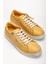 Kadın Sarı Hakiki Deri Yandan Fermuarlı Bağcıklı Spor Ayakkabı 1