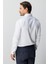 Beyaz Slim Fit Dar Kalıp Klasik Yaka Düz Uzun Kollu Cepsiz %100 Pamuk Gömlek 5