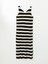 Yeni Sezon V Yaka Çizgili Kadın Triko Elbise 5