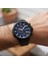 Erkek Kol Saati Siyah Renk, Mavi Kadran - Şık Metal Kordon, 2 Yıl Garantili 3