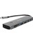 S-Link SW-U707 HDMI Gri Metal 7 In 1 2-Usb 3.0, 1-Type-C HDMI 4K60HZ, Sd ve Tf Type C Hub Adaptör 1