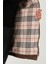 Mumlu Gabardin Yakası Kadife Ekose Astarlı Ceket Mont Bayan Mont 6810330 6