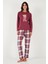 Pamuklu Regular Fit Baskılı Bisiklet Yaka Pijama Takımı Bayan Pijama Takımı 65723314 2