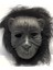 Siyah Renk Eva Goril Maskesi - Siyah Peluşlu Tüylü Orangutan Maskesi 2