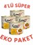 Etli Kuru Fasulye 4X200 gr Eko Paket 1