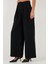 Pile Detaylı Wide Leg Yüksek Bel Geniş Paça Pantolon Bayan Pantolon 6522016 3