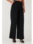 Pile Detaylı Wide Leg Yüksek Bel Geniş Paça Pantolon Bayan Pantolon 6522016 4