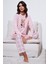 Pamuklu Regular Fit Baskılı Bisiklet Yaka Pijama Takımı Bayan Pijama Takımı 65723313 1
