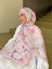 Fransız Ipeği Desenli Dökümlü Şal Pembe 4