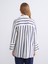 Yeni Sezon Büyük Beden Çizgili Kadın Gömlek Tunik 4