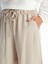 Yeni Sezon Beli Lastikli Keten Karışımlı Kadın Şort 3