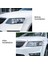 Araba Ön Far Kapağı Kafa Işık Lambası Göz Kapağı Kaş Trim Abs Skoda Octavia Mk3 2015-2017 Karbon Fiber (Yurt Dışından) 4