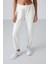 Ekru Cepli Yüksek Bel Rahat Form Lastik Paça Kadın Eşofman Alt - 94583 9
