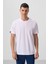 Beyaz Erkek Basic Kısa Kol Standart Kalıp O Yaka T-shirt - 87911 8