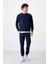 İndigo Casual O Yaka Lastik Paça Pamuklu Erkek Oversize Eşofman Takımı - 85120 8