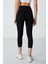 Siyah Yüksek Bel Slim Fit Dar Paça Kadın Kapri Tayt - 93097 18