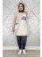 Kadın Kombinli Taş ve Fermuar Detaylı Tesettür Tunik 3