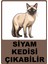 Siyam Kedisi Çıkabilir Dijital Uv Folyo Yapışkan Baskı Uyarı Etiket Sticker 12.5X17.5 1