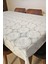Dantel Görünümlü Muşamba Masa Örtüsü - Farklı Ölçülerde - Beyaz Renk-Ynhlka 2