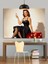 As Tutan Pin-Up Kadın ve Zarlar Dekoratif Kanvas - Mdf Ahşap Tablo 4