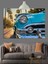 Mavi Klasik Araba Dekoratif Kanvas - Mdf Ahşap Tablo 4