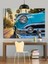 Mavi Klasik Araba Dekoratif Kanvas - Mdf Ahşap Tablo 5