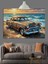 Klasik Araba Deniz Kenarı Dekoratif Kanvas - Mdf Ahşap Tablo 4