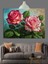 Iki Pembe Gül Detayı Dekoratif Kanvas - Mdf Ahşap Tablo 4