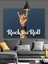 Rock And Roll El Hareketi Dekoratif Kanvas - Mdf Ahşap Tablo 2