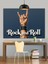 Rock And Roll El Hareketi Dekoratif Kanvas - Mdf Ahşap Tablo 4
