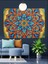 Mandala Geometrik Desenler Renkli Dekoratif Kanvas - Mdf Ahşap Tablo 1