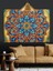 Mandala Geometrik Desenler Renkli Dekoratif Kanvas - Mdf Ahşap Tablo 2