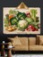 Yeşil Sebzeler Resim Dekoratif Kanvas - Mdf Ahşap Tablo 1