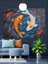 Yin Yang Balık Simge Dekoratif Kanvas - Mdf Ahşap Tablo 4