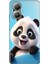 Realme 12 Lite Kılıf Renkli Rubber Baskılı Silikon Panda 1