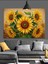 Parlak Sarı Ayçiçeği Detay Dekoratif Kanvas - Mdf Ahşap Tablo 3