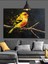 Parlak Sarı Kanarya Kuşu Dekoratif Kanvas - Mdf Ahşap Tablo 3
