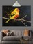 Parlak Sarı Kanarya Kuşu Dekoratif Kanvas - Mdf Ahşap Tablo 4