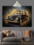 Klasik Siyah Araba Retro Dekoratif Kanvas - Mdf Ahşap Tablo 1