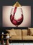 Kırmızı Şarap Kadehi Damla Dekoratif Kanvas - Mdf Ahşap Tablo 5