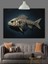 Balık Iskelet Dekoratif Kanvas - Mdf Ahşap Tablo 4