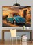 Klasik Yeşil Araba Sahil Dekoratif Kanvas - Mdf Ahşap Tablo 2