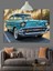Klasik Mavi Araba Retro Dekoratif Kanvas - Mdf Ahşap Tablo 1
